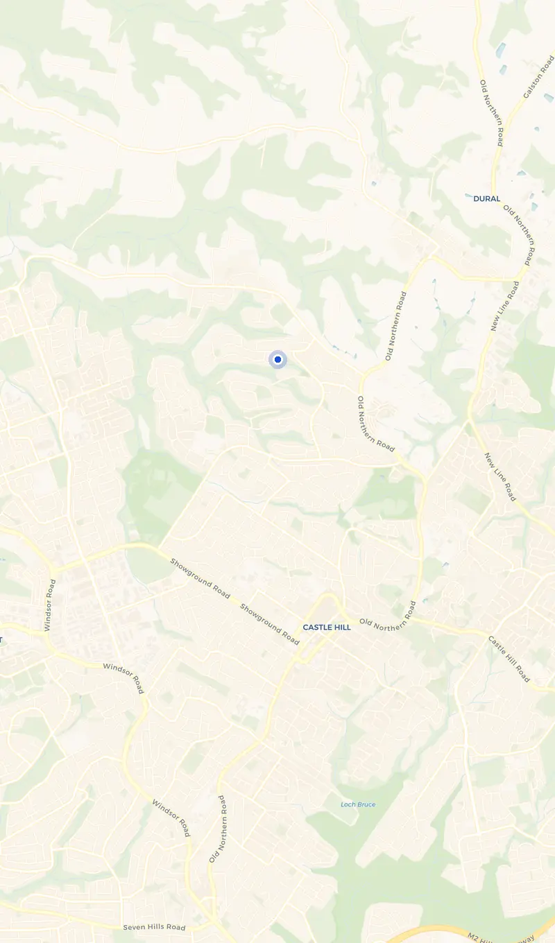 Map of the Glenhaven service area and the surrounding suburbs we cover.
